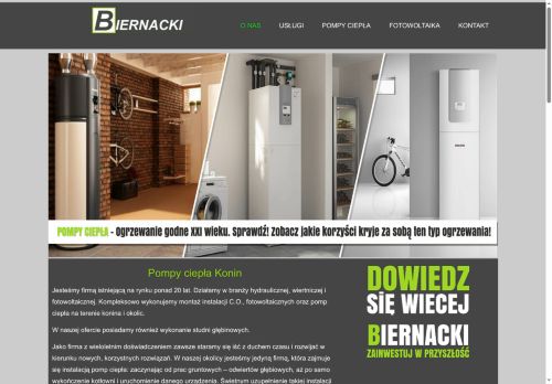 Biernacki. Montaż pomp ciepła oraz instalacji C.O w Koninie. Biernacki. Montaż pomp ciepła oraz instalacji C.O w Koninie.