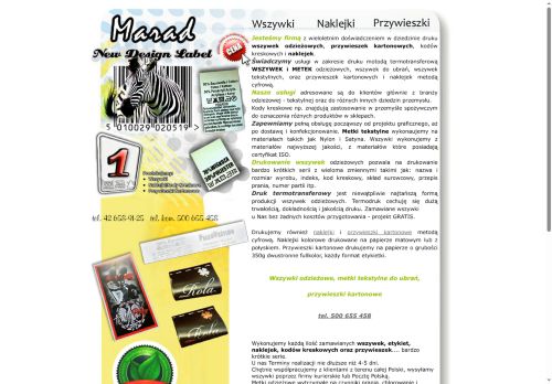 Producent metek odzieżowych Producent metek odzieżowych