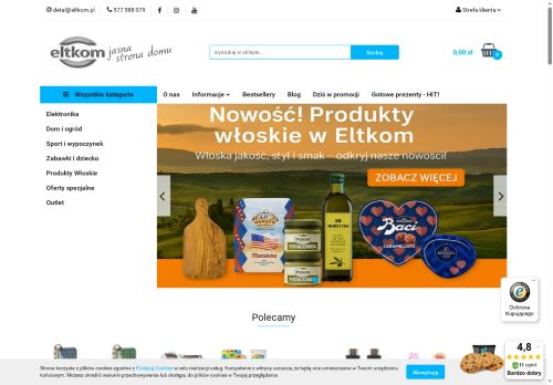 Eltkom - sklep z elktroniką, AGD i RTV Eltkom - sklep z elktroniką, AGD i RTV