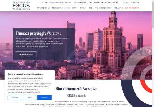 Focus Tłumaczenia Warszawa Focus Tłumaczenia Warszawa