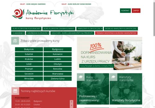 Florystyka Poznań kurs stacjonarny