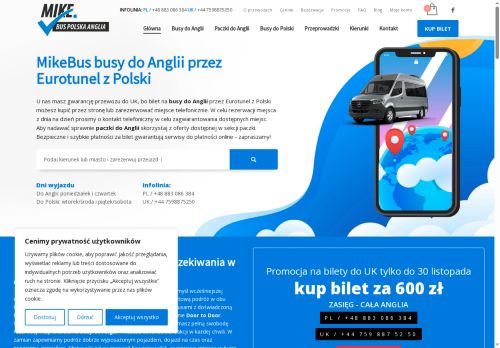 Zarezerwuj bus do Anglii