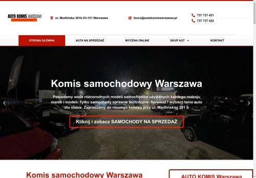 Auto komis Warszawa skup i sprzedaż samochodów osobowych