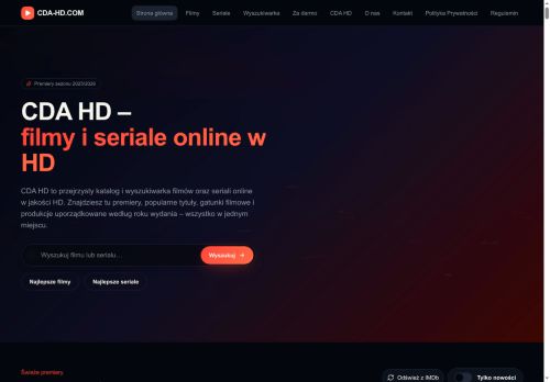 CDA HD przewodnik po filmach i serialach online