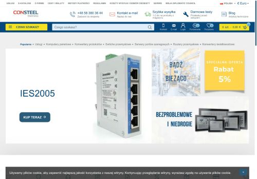 Consteel electronics komunikacja przemysłowa