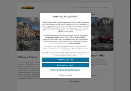 Entrack części do maszyn budowlanych