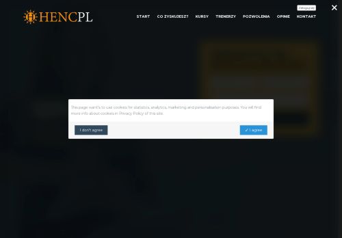 Henc pl: kursy internetowe, ONLINE, wychowawca kolonijny, przewodnik