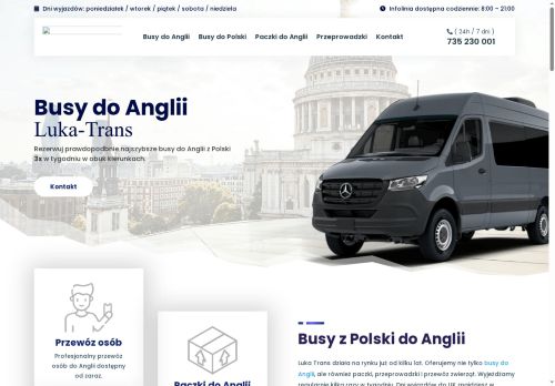 Luka Trans, bus do Anglii