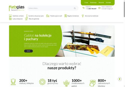 Gabloty szklane Mebglas