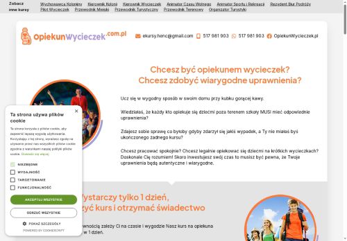 Kursy ONLINE na i dla Opiekunów Wycieczek! Rzetelnie i szybko!