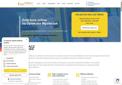 Zostan Opiekun Wycieczek. Kurs online na Opiekuna wycieczek. ONLINE