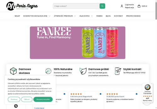 Perla Negra naturalne BIO kosmetyki i włoska żywność