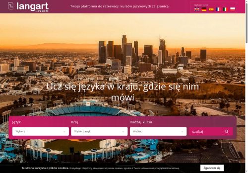 Kursy językowe za granicą: Langart.net