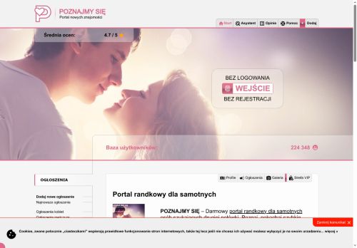 Bezpłatny portal randkowy ogłoszeń matrymonialnych