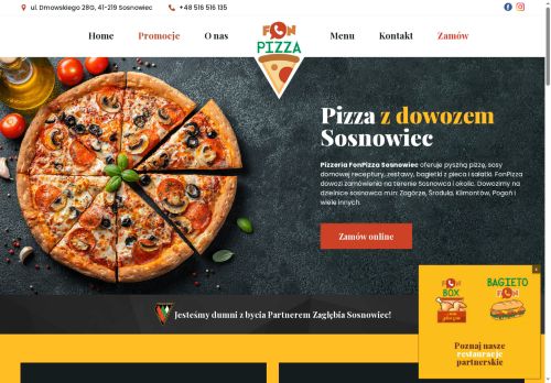 Pizza na telefon Sosnowiec