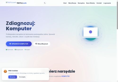 TESTUJ.ovh bezplatne narzedzia do testow sprzetu