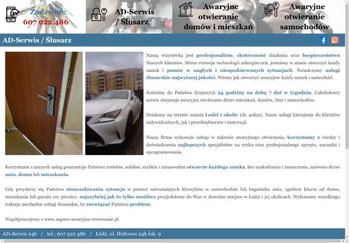 Awaryjne otwieranie drzwi AD serwis